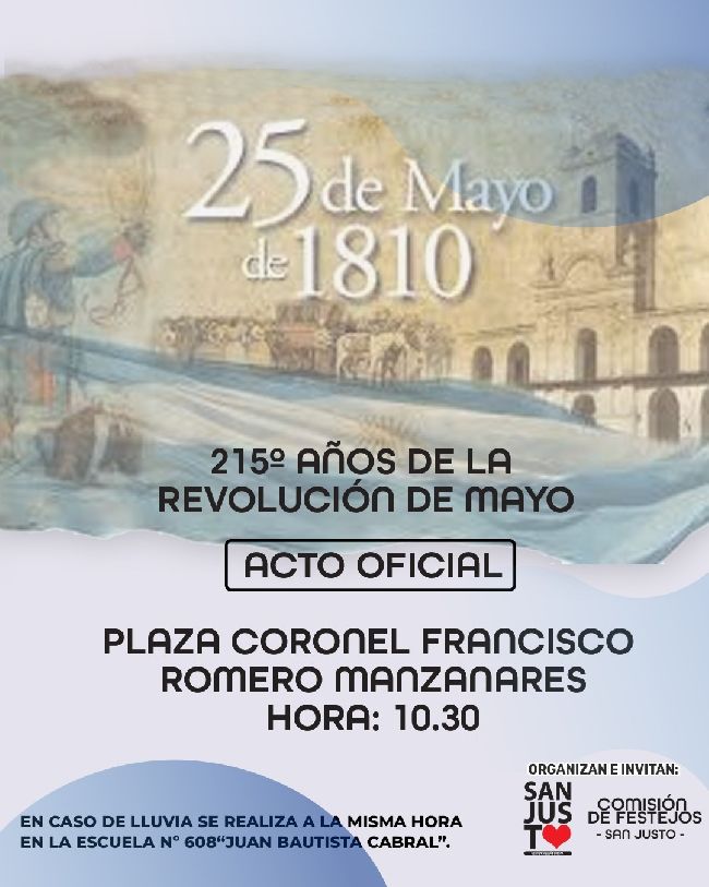 215° Aniversario de la Revolución de Mayo